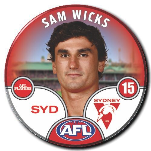 Sydney Swans 2025 Player Pin Badge - WICKS