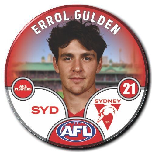 Sydney Swans 2025 Player Pin Badge - GULDEN