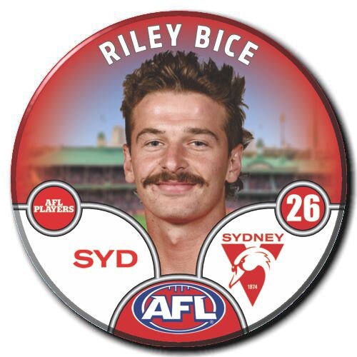 Sydney Swans 2025 Player Pin Badge - BICE