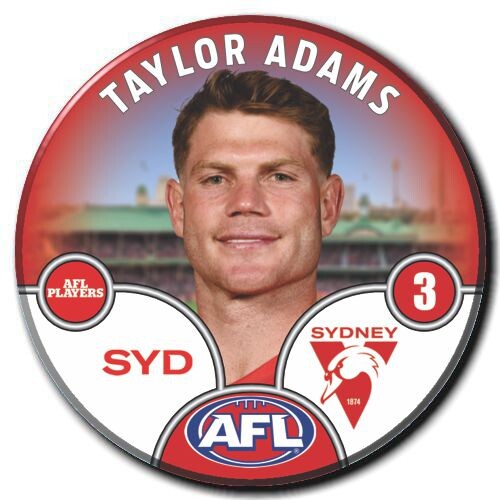 Sydney Swans 2025 Player Pin Badge - ADAMS