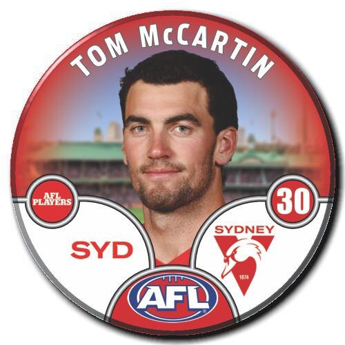 Sydney Swans 2025 Player Pin Badge - MCCARTIN