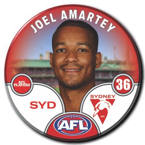 Sydney Swans 2025 Player Pin Badge - AMARTEY