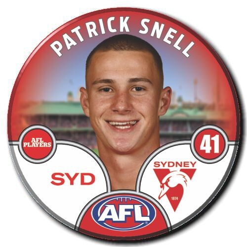 Sydney Swans 2025 Player Pin Badge - SNELL