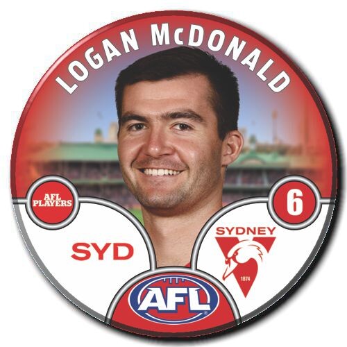 Sydney Swans 2025 Player Pin Badge - MCDONALD