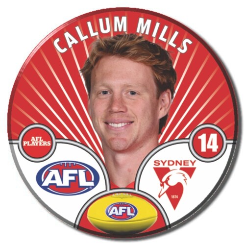 Sydney Swans 2026 Player Pin Badge - MILLS