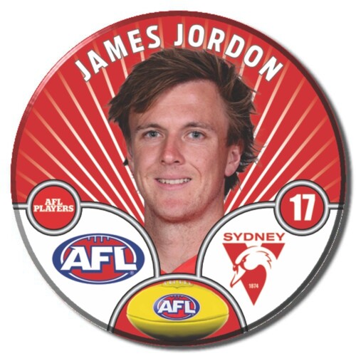 Sydney Swans 2026 Player Pin Badge - JORDON