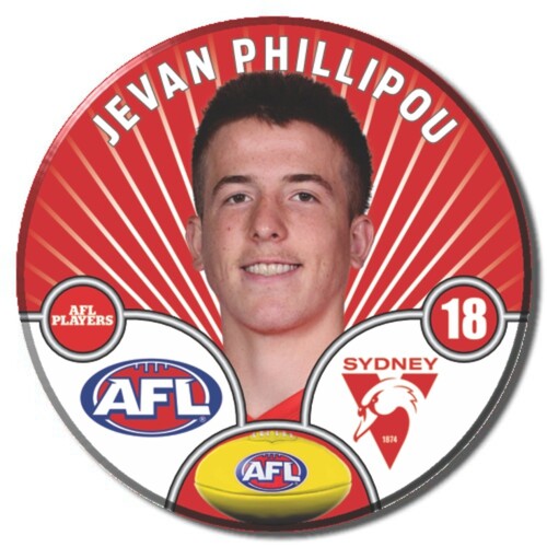 Sydney Swans 2026 Player Pin Badge - PHILLIPOU
