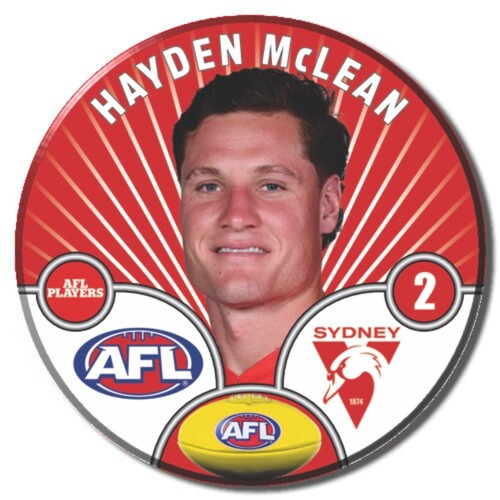 Sydney Swans 2026 Player Pin Badge - MCLEAN