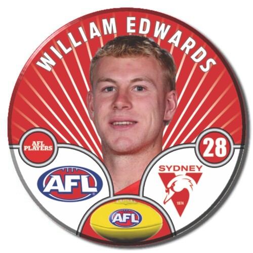 Sydney Swans 2026 Player Pin Badge - EDWARDS