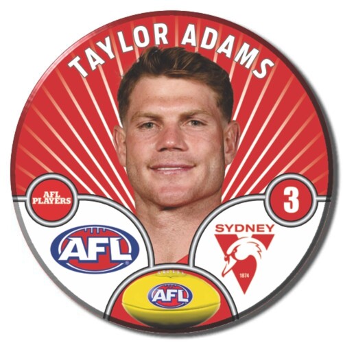 Sydney Swans 2026 Player Pin Badge - ADAMS