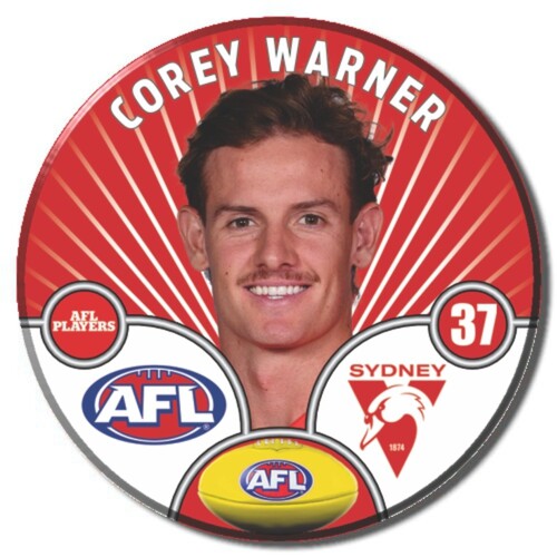 Sydney Swans 2026 Player Pin Badge - WARNER, CO