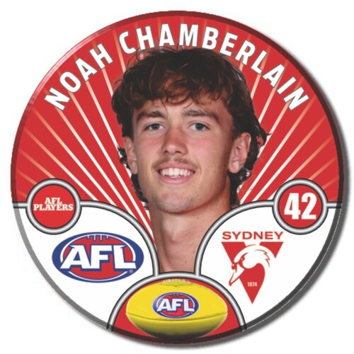 Sydney Swans 2026 Player Pin Badge - CHAMBERLAIN