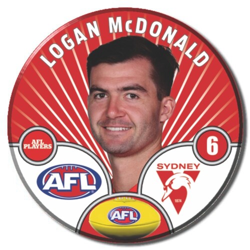 Sydney Swans 2026 Player Pin Badge - MCDONALD