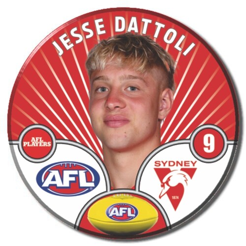 Sydney Swans 2026 Player Pin Badge - DATTOLI