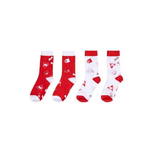 Sydney Swans 2 Pairs Socks Gift Pack