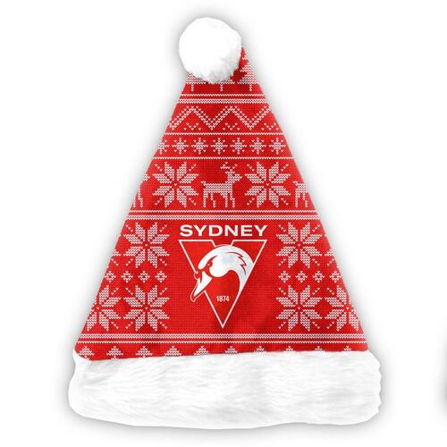 Sydney Swans Xmas Santa Hat
