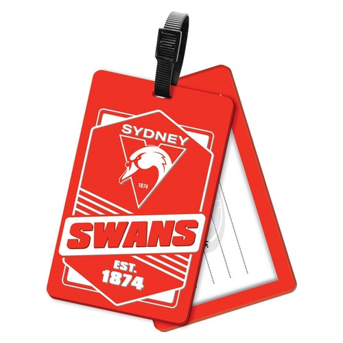 Sydney Swans Rubber Luggage Tag