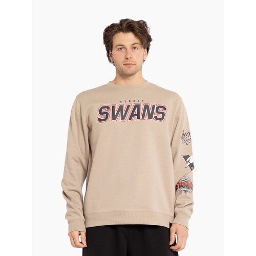 Sydney Swans Mens Multi Logo Crew