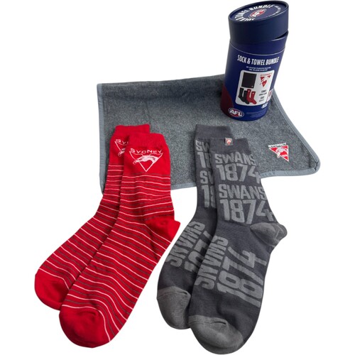 Sydney Swans Sock & Towel Bundle