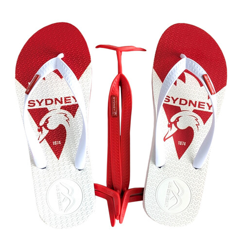 Sydney Swans Boomerangz Thongs w/extra Straps