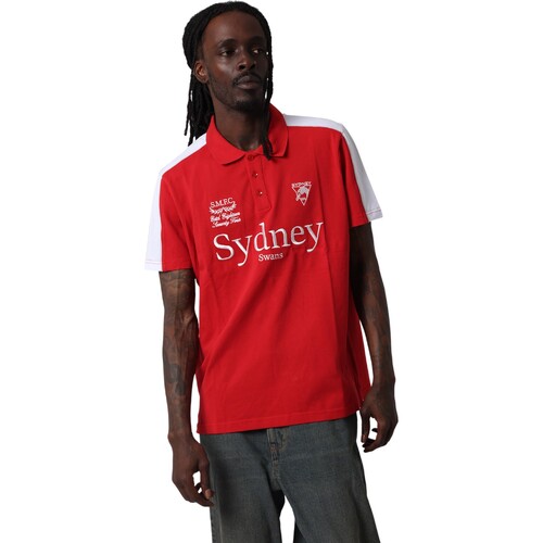 Sydney Swans Mens Multi Logo Polo
