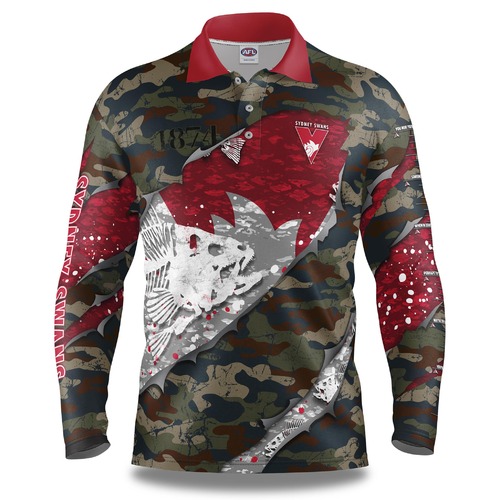 Sydney Swans Bones Fishing Shirt