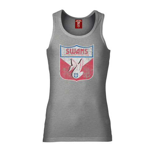 Sydney Swans Mens Retro Logo Singlet