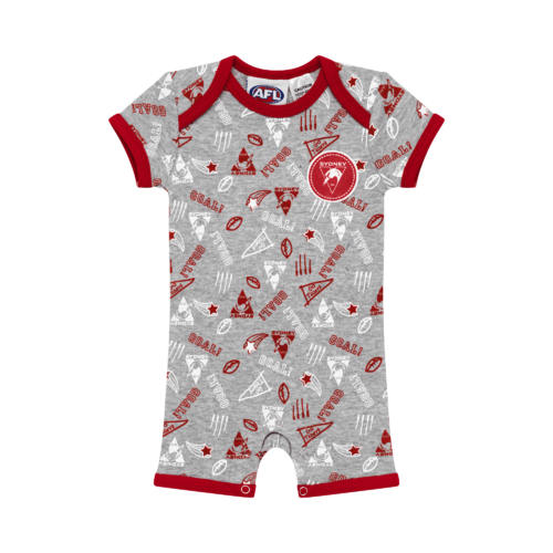 Sydney Swans Babies Short Bodysuit