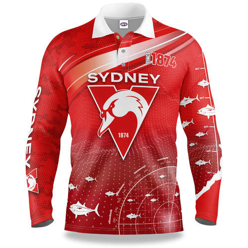 Sydney Swans Fish Finder Fishing Shirt