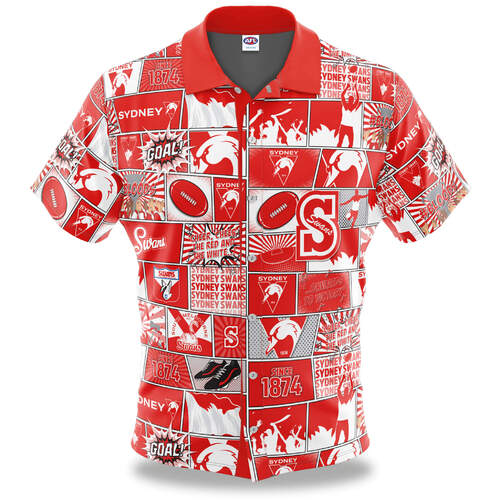 Sydney Swans Pop Art Button Up Shirt