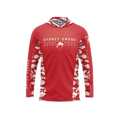 Sydney Swans Youths Hooded Fishing Shirt
