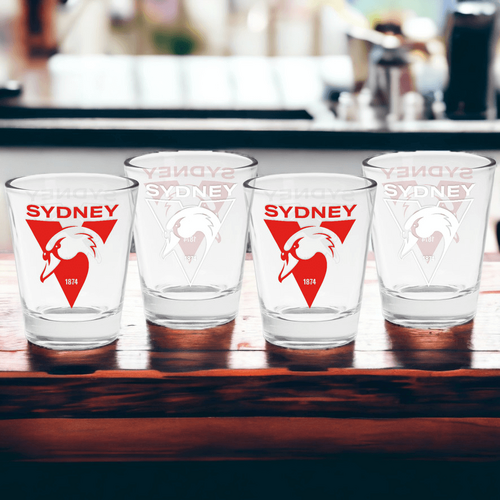 Sydney Swans Shot Glasses set of 4