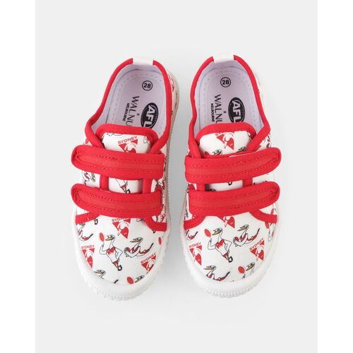 Sydney Swans Kids Walnut Canvas Shoes