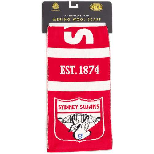 Sydney Swans Merino Wool Throwback Scarf