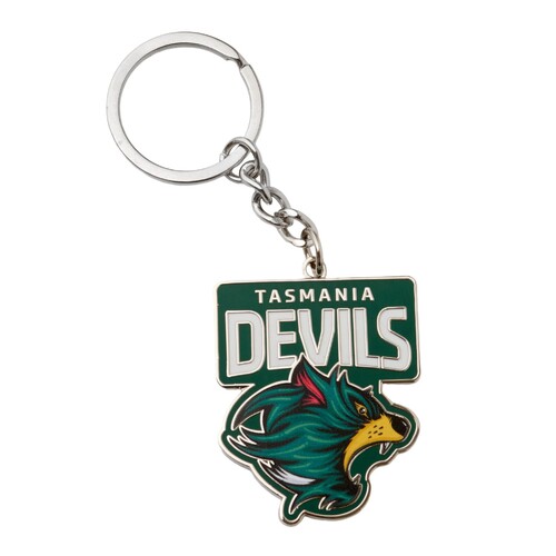 Tasmania Devils Logo Metal Keyring
