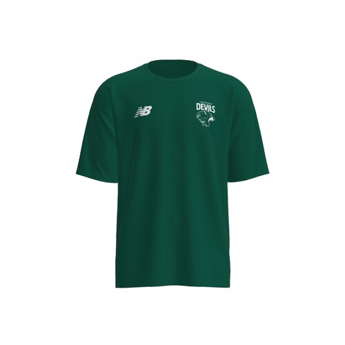 Tasmania Devils New Balance Mens Green Relaxed Logo Tee 