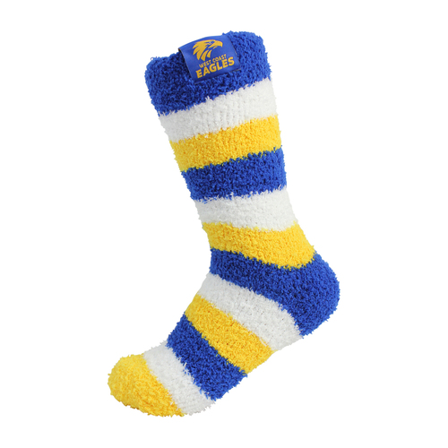 West Coast Eagles Fluffy Bed Socks