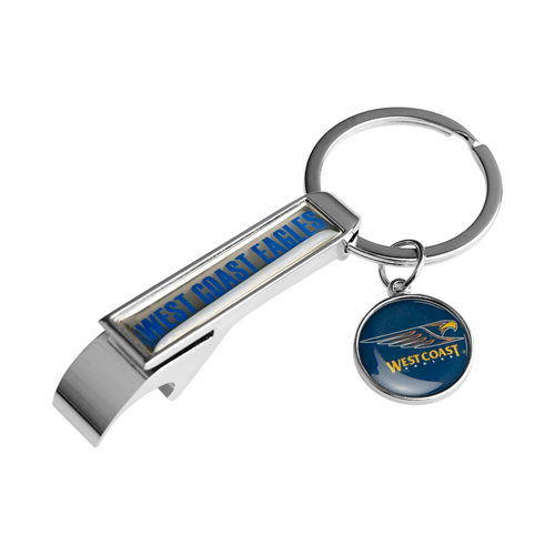 West Coast Eagles Bottle Opener Keyring