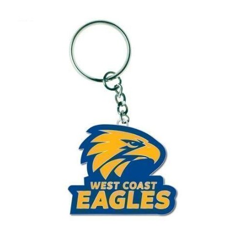 West Coast Eagles Logo Metal Keyring