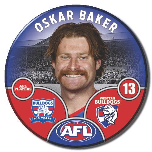 Western Bulldogs 2025 Player Pin Badge - BAKER