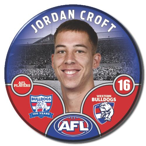Western Bulldogs 2025 Player Pin Badge - CROFT