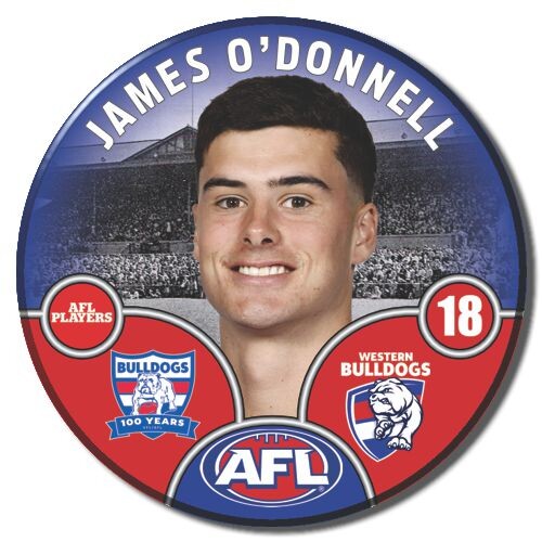 Western Bulldogs 2025 Player Pin Badge - O'DONNELL