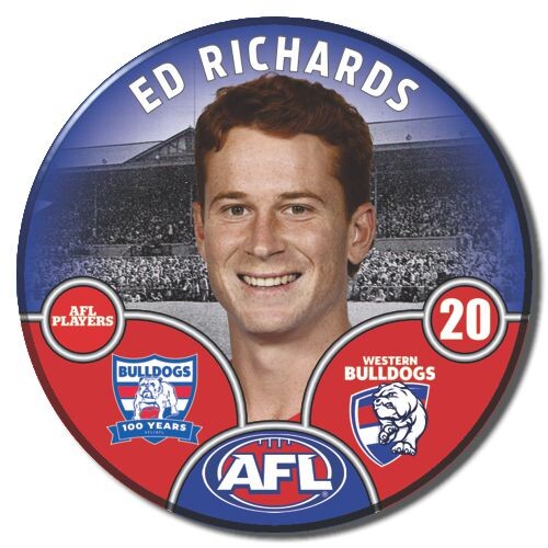 Western Bulldogs 2025 Player Pin Badge - RICHARDS