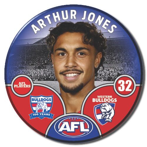 Western Bulldogs 2025 Player Pin Badge - JONES, A