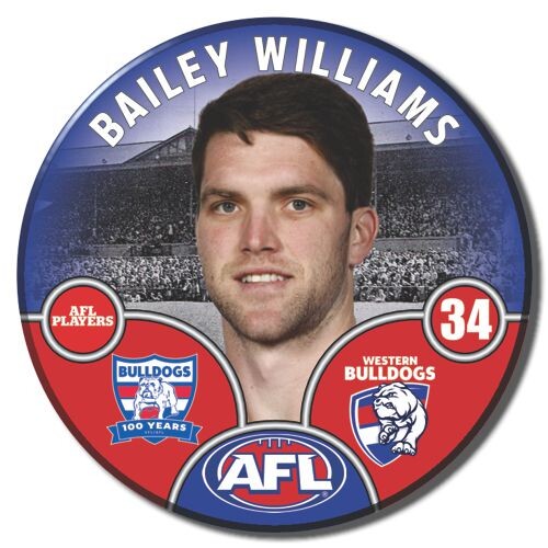 Western Bulldogs 2025 Player Pin Badge - WILLIAMS