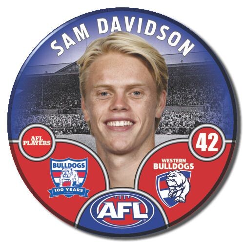 Western Bulldogs 2025 Player Pin Badge - DAVIDSON