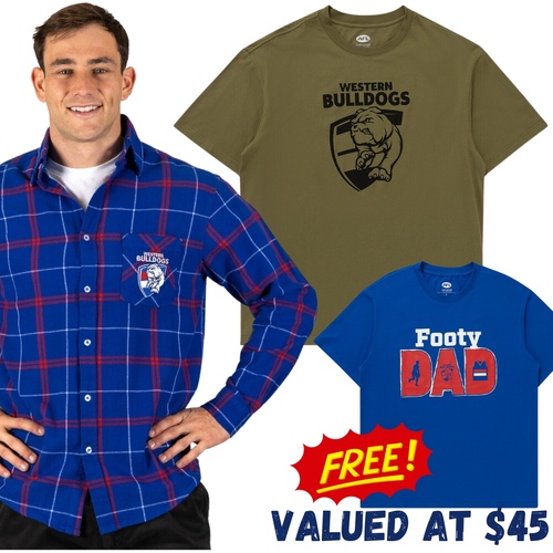 Western Bulldogs Dad Pack - FREE T-Shirt