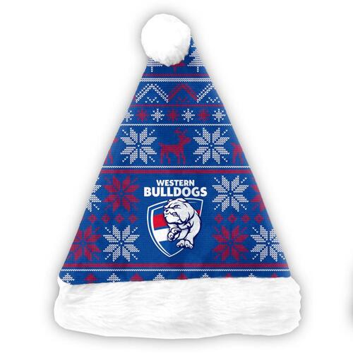 Western Bulldogs Xmas Santa Hat