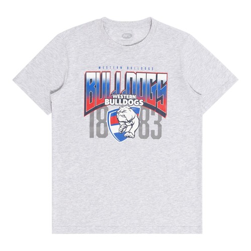 Western Bulldogs Youths Grey Supporter Tee