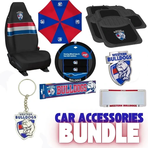 Western Bulldogs Deluxe Car Accessories Bundle